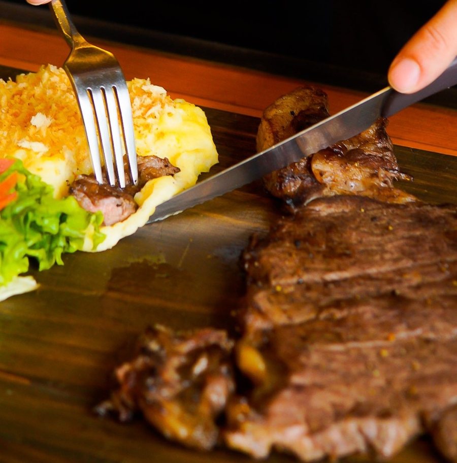 Angus sirloin steak